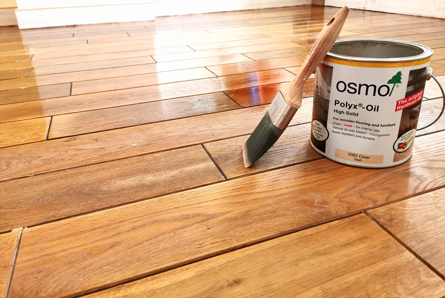 How to apply osmo polyx-oil to the floors in your home or business.